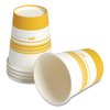 Perk Paper Hot Cups, 16 oz, White/Orange, PK50, 50PK PK54368